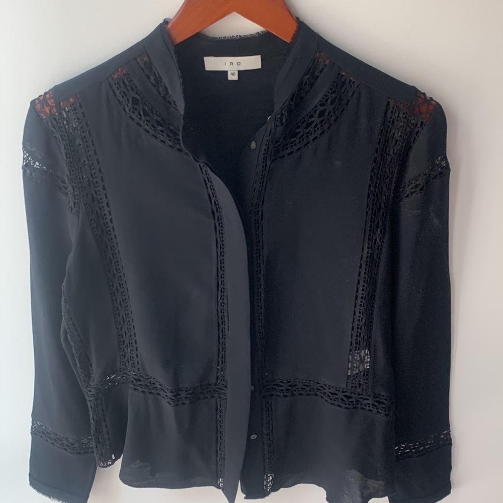 IRO silk/wool blend top.